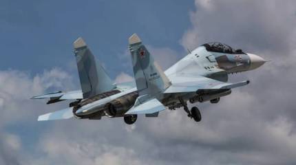 Российский истребитель Су-30 потерпел крушение в Крыму