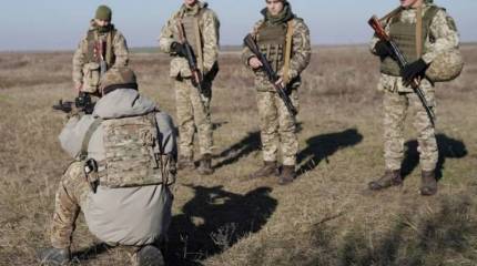 Украинские морпехи устроили учения вблизи границы Крыма