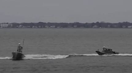 Минобороны РФ: Украинские беспилотные катера атаковали российский разведывательный корабль «Иван Хурс»