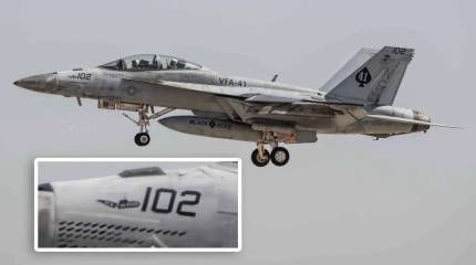 Отметка об уничтожении подлодки замечена на борту F/A-18F Super Hornet ВМС США
