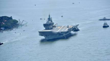 Первый самостоятельно построенный индийский авианосец INS Vikrant завершил четвёртый этап ходовых испытаний