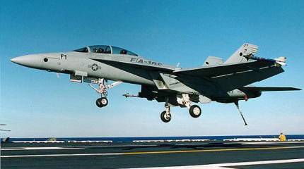 Американский F/A-18 упал в море юго-восточнее Окинавы