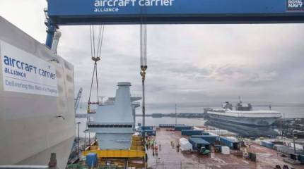 Постройка британского авианосца Queen Elizabeth близится к завершению