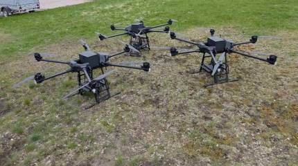 Российские военные в зоне СВО начали активно применять для доставки грузов на передовую дроны серии «Чёрный коршун»