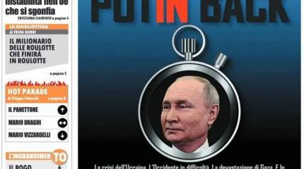 «Путин вернулся»: Российский президент снова занял главные полосы и обложки западной прессы