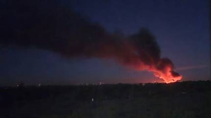 Уничтожен крупный склад боеприпасов на территории Запорожья