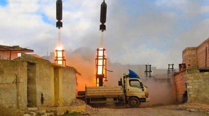 Сирийцы засняли смертельный удар по боевикам ракетами «Слон»