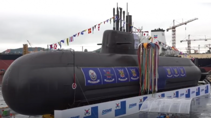 Первая в своем классе. В Южной Корее спустили на воду субмарину проекта KSS-3