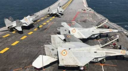 Палубный истребитель МиГ-29К ВМС Индии потерпел крушение недалеко от Гоа