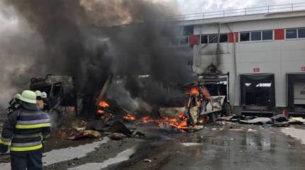 В Харьковской области прогремел взрыв на территории крупного логистического центра