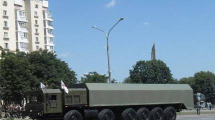 Демонстрация шасси МЗКТ-79291