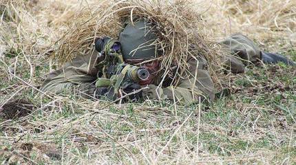 На полигоне Бурдуны проходят учения снайперов