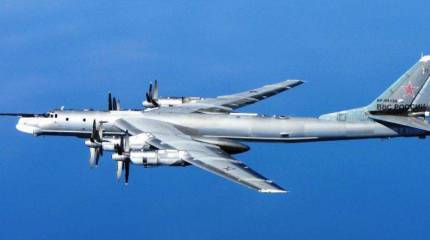 Ту-95 провели патрулирование над Атлантикой и отработали дозаправку в воздухе