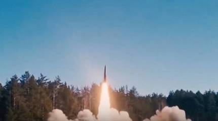 Минобороны показало кадры работы ОТРК «Искандер» по уничтожению командного пункта ВСУ