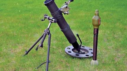 Бесшумный переносной миномёт 2Б25 «Галл». Инфографика