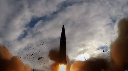 Минобороны показало видео боевого пуска ракеты ОТРК «Искандер-М»