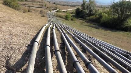 Минобороны завершило прокладку трубопровода для подачи пресной воды в Севастополь