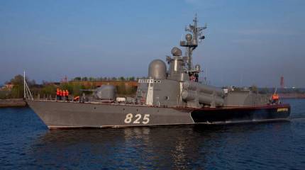 Ракетный катер "Димитровград". Выход в море