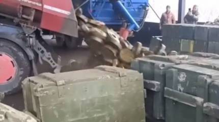 Боевики ВСУ используют мусоровозы для транспортировки и выгрузки противотанковых мин