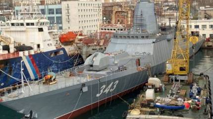 Во Владивостоке начались швартовные испытания корвета «Резкий» проекта 20380