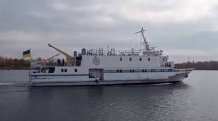 Срок службы – 500 часов за 30 лет: После ремонта украинское судно «Гидробиолог» спустили на воду