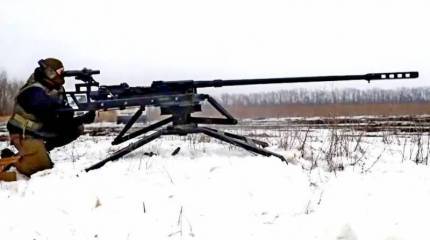 Показано использование дальнобойной винтовки "Сепаратист" на Донбассе