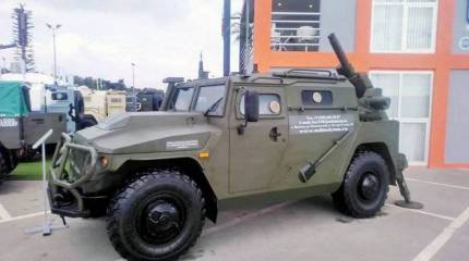 Сани на Тигре. Российская "ВПК" представила бронемашину с миномётом