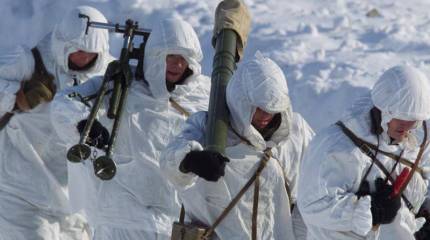 Первая российская арктическая бригада Северного флота получила Боевое знамя соединения