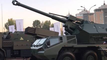 По переброшенной в зону ведения боевых действий на Украине 152-мм чешской САУ Dana был нанесён удар