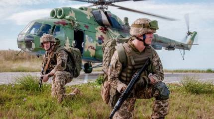 Из стандартов НАТО только форма: на Украине прошли учения морской пехоты ВМСУ