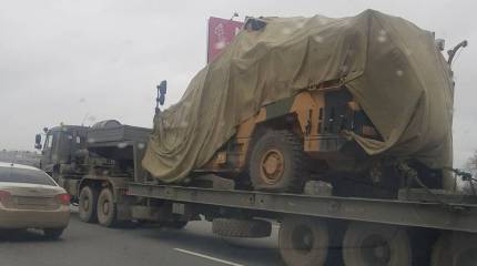 Трофейный турецкий броневик Vuran замечен на МКАД