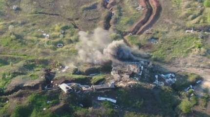 «В ответ» по пустым позициям: В ВСУ показали кадры обстрела объекта НМ ДНР