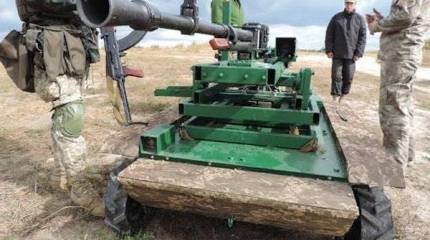 Так выглядит украинский робот "Охотник" для ВСУ. Говорят: против агрессора