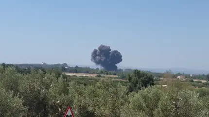 В Турции разбился истребитель F-16: на месте падения вспыхнул пожар