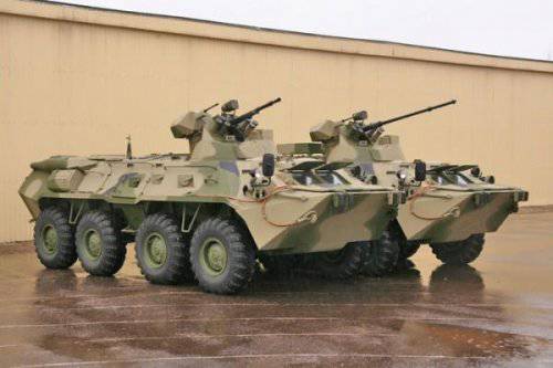 러시아어 BTR-82- "80 년대"의 현대화