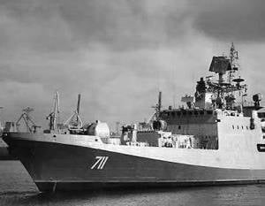 러시아 해군 "Gorshkov 제독"의 호위함이 발사 됨.