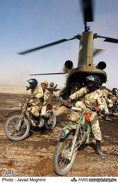 Infanterie motorisée iranienne
