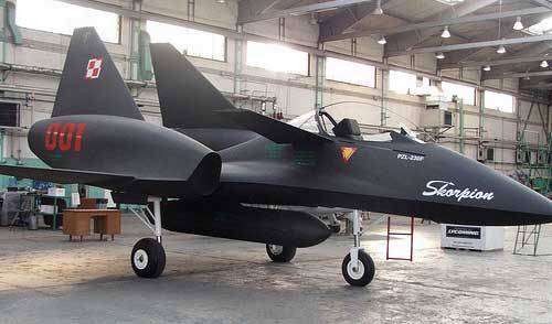 Proyecto de avión de ataque PZL-230F "Escorpio". Polonia