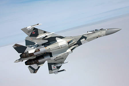The upgraded fighter Su-35 continues to test