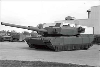 새로운 미국 탱크의 프로토 타입이있는 인터넷 게시 비디오