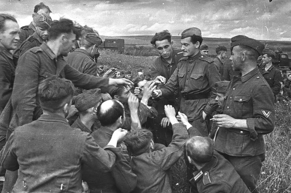 Вторая мировая 18. Пленные второй мировой войны 1941-1945. Немецкие солдаты в 1943 Курск.