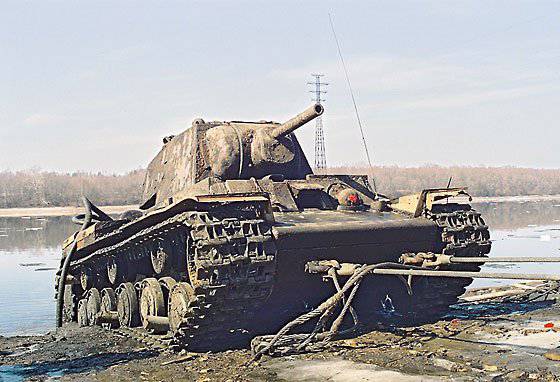 Военнослужащие «выловили» в Неве танк КВ-1