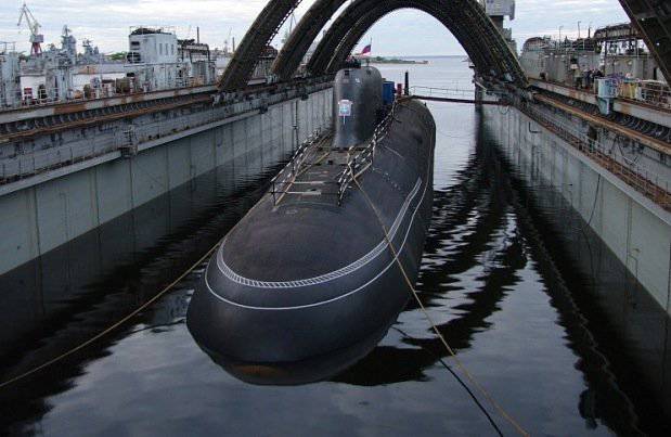 Marinha russa para receber submarino "Severodvinsk" um ano depois
