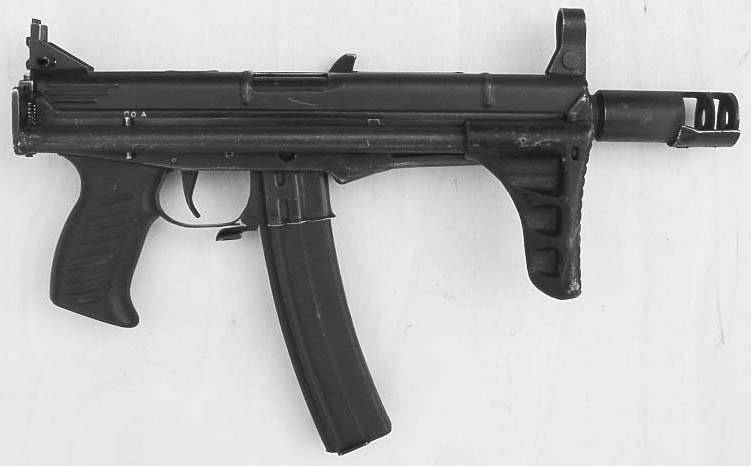 Submachine gun for retro cartridge. OZ-39
