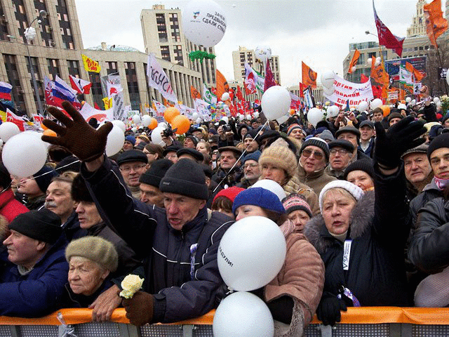 Sociologové přišli na to, kdo chodí na mítinky a koho by tito lidé rádi viděli místo Putina a Jednotného Ruska