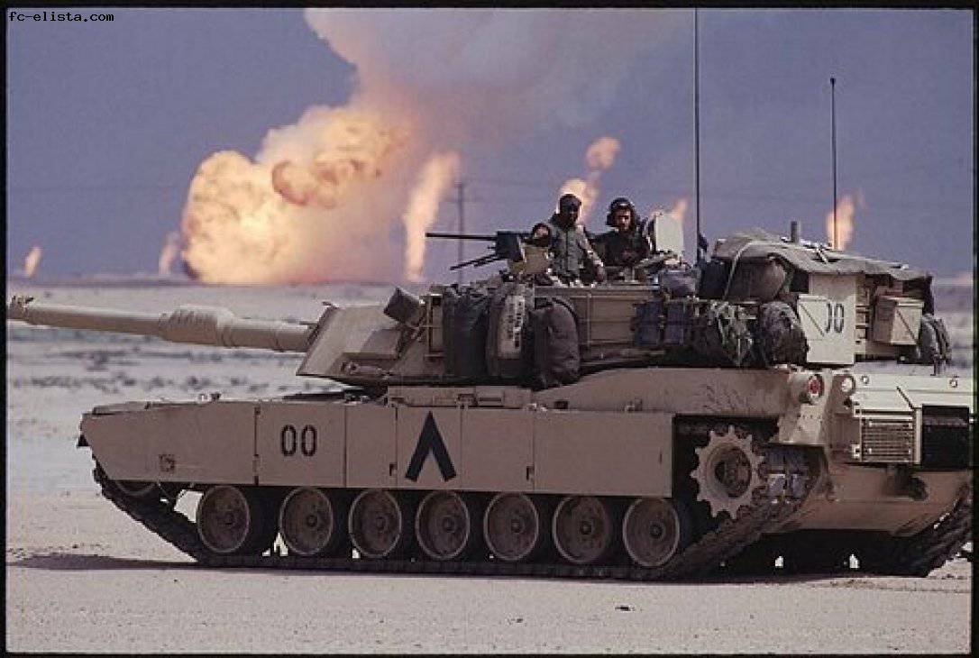 Tanks "Abrams" and BMP "Bradley" in the operation "Desert Storm"