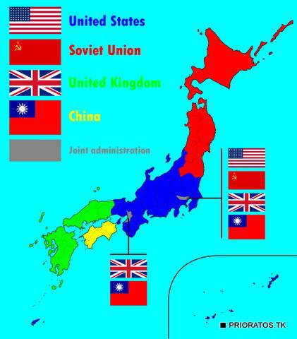 Soviet occupation plan about. Hokkaido and Japan's post-war projects