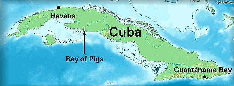 Rusine americană în Golful Porcilor. Playa Giron - un simbol memorabil al independenței cubaneze