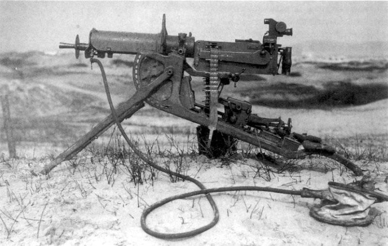 Senapan mesin Jerman dari sistem Maxim selama Perang Dunia Pertama