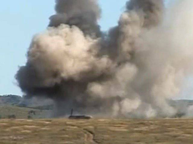 В Приморском крае произошел пожар на складе артиллерийских боеприпасов